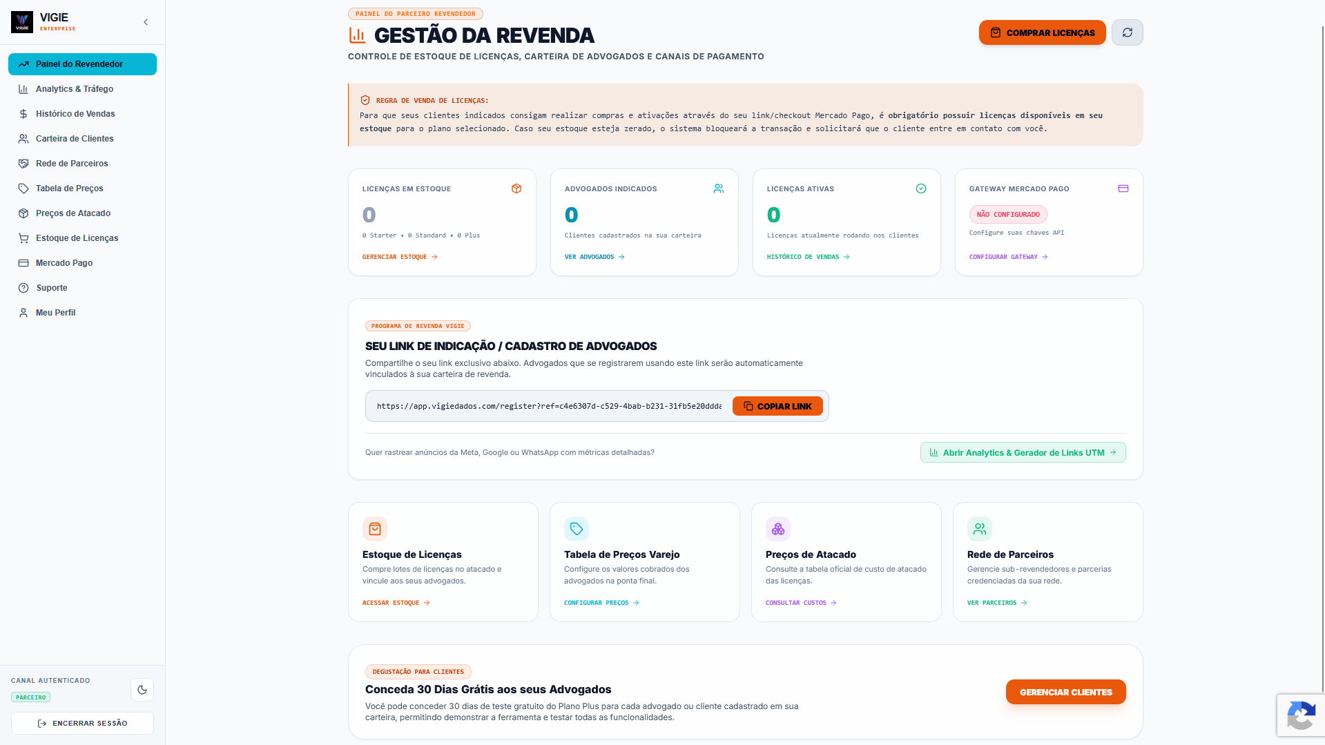 Módulo Revendedor Vigie